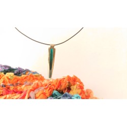 dark turquoise minimalist pendant