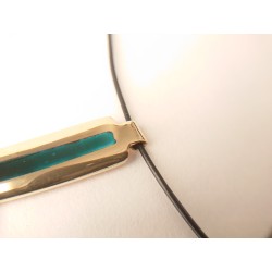 dark turquoise minimalist pendant