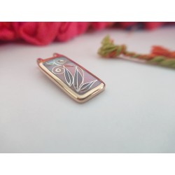 Cloisonne enamel pendant by BeyondKente (GesfOfCreation.etsy.com)