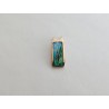 Green leaves and blue-sky cloisonne enamel pendant by BeyondKente (GesfOfCreation.etsy.com)