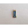 Blue waves enamel cloisonné pendant -brass handmade jewelry (GesfOfCreation.etsy.com)