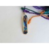 Flying Bird Enamel cloisonné pendant -brass- handmade jewelry (GesfOfCreation.etsy.com)