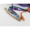 Flying Bird Enamel cloisonné pendant -brass- handmade jewelry (GesfOfCreation.etsy.com)