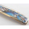 Flying Bird Enamel cloisonné pendant -brass- handmade jewelry (GesfOfCreation.etsy.com)