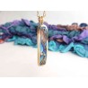 Flying Bird Enamel cloisonné pendant -brass- handmade jewelry (GesfOfCreation.etsy.com)