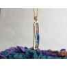 Flying Bird Enamel cloisonné pendant -brass- handmade jewelry (GesfOfCreation.etsy.com)