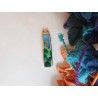 green mountains-scene-brass-enamel-pendant
