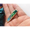 green mountains-scene-brass-enamel-pendant