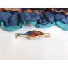 Cloisonne enamel fish pendant