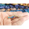 Cloisonne enamel fish pendant