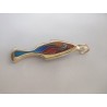 Cloisonne enamel fish pendant