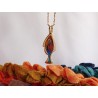 Cloisonne enamel fish pendant