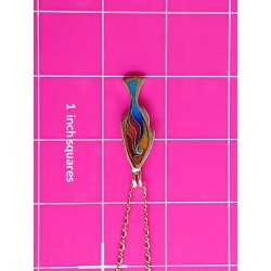 Cloisonne enamel fish pendant